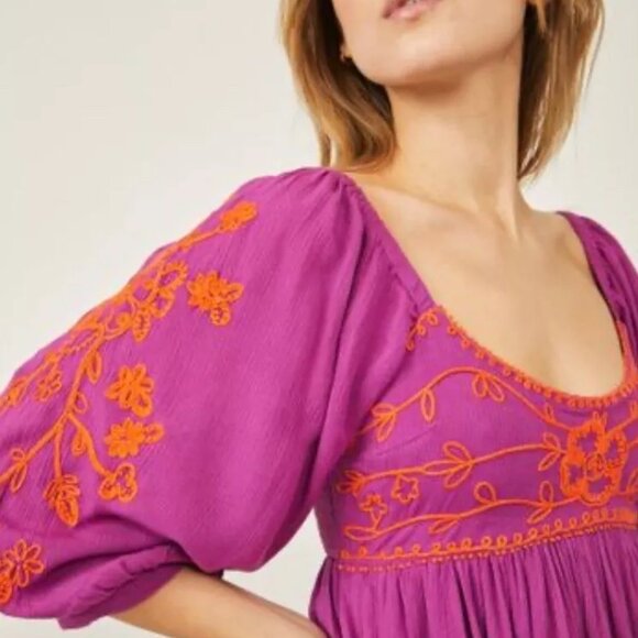 NWOT Free People Wedgewood Maxi Dress in Orchid Purple Size S - Picture 3 of 10
